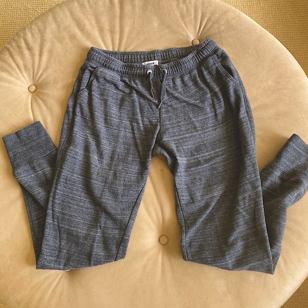 Garage grey drawstring joggers small